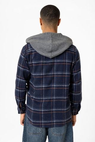 Sobrecamisa com capuz - Azul