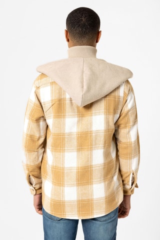 Sobrecamisa com capuz - Bege