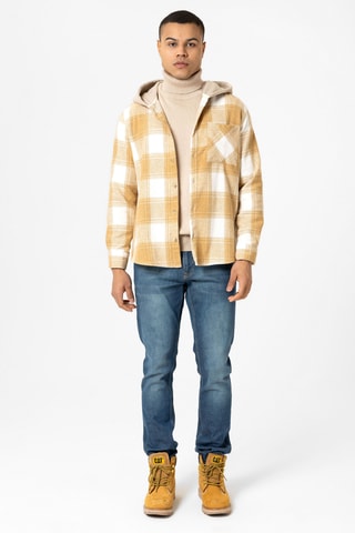 Sobrecamisa com capuz - Bege