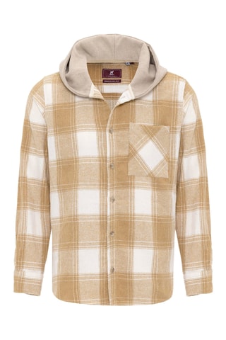 Sobrecamisa com capuz - Bege
