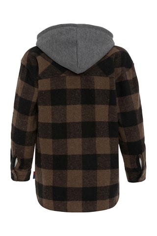 Surchemise à capuche - Marron et noir