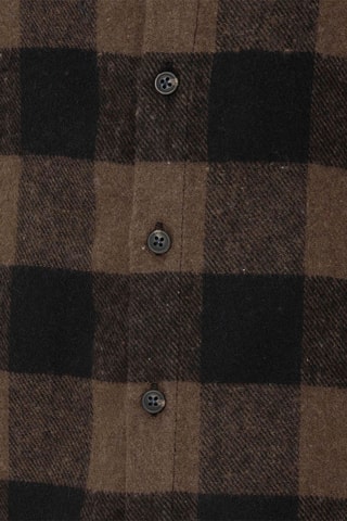 Surchemise à capuche - Marron et noir