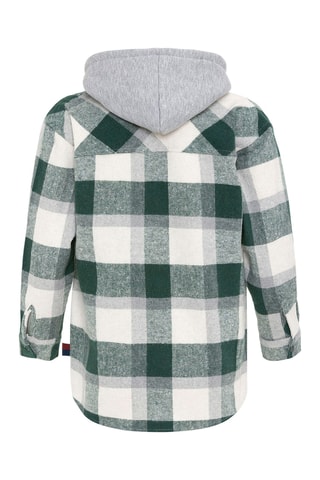 Surchemise à capuche - Vert et blanc
