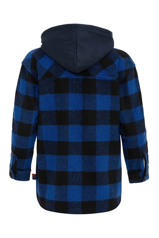Surchemise à capuche - Bleu et noir