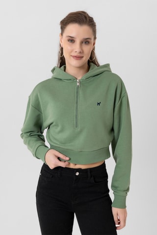 Sweat à capuche - Vert
