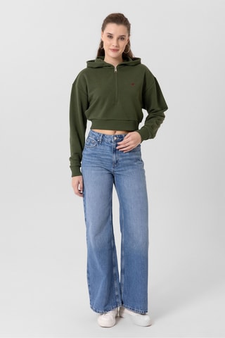 Sweat à capuche - Kaki