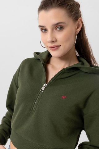 Sweat à capuche - Kaki