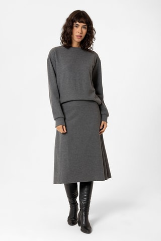 Jupe midi - Anthracite