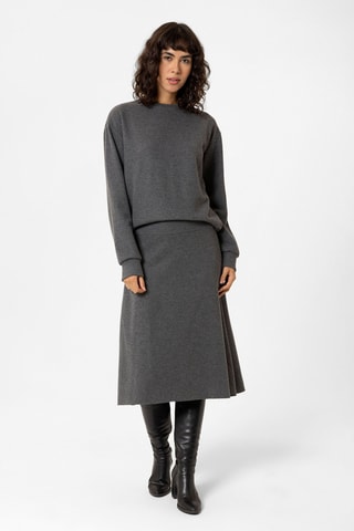 Jupe midi - Anthracite