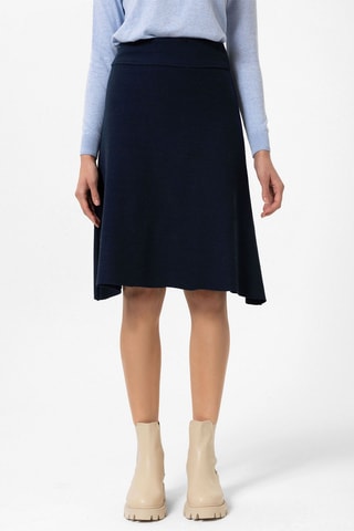 Jupe midi - Bleu marine