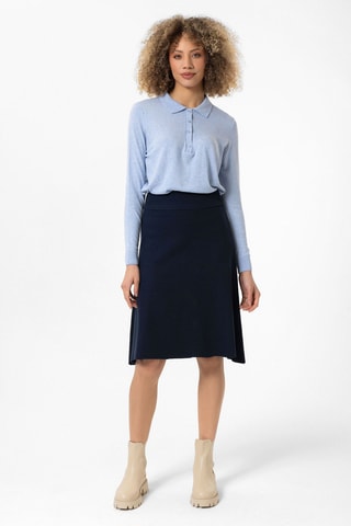 Jupe midi - Bleu marine
