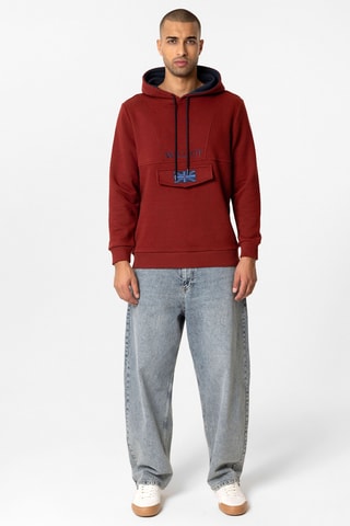 Sweat à capuche - Bordeaux