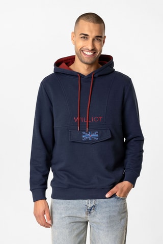 Sweat à capuche - Bleu marine