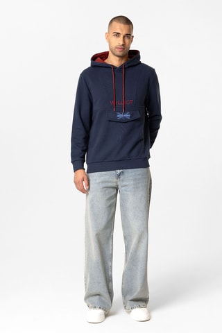 Sweat à capuche - Bleu marine