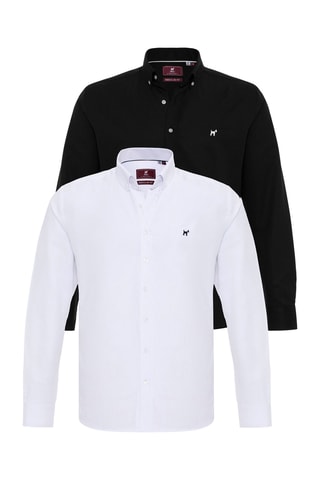 2 chemises - Blanc et noir