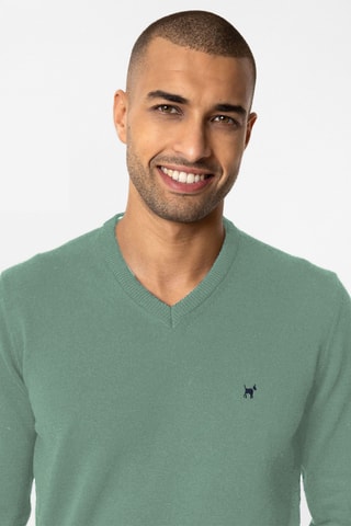 Pull - Vert chiné