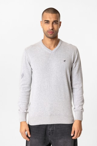 Pull - Gris clair chiné