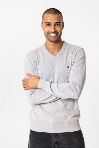 Pull - Gris clair chiné