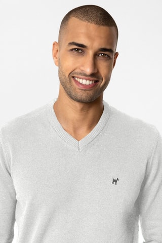Pull - Gris clair chiné