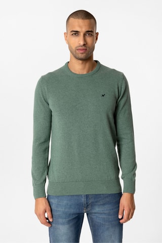 Pull - Vert chiné