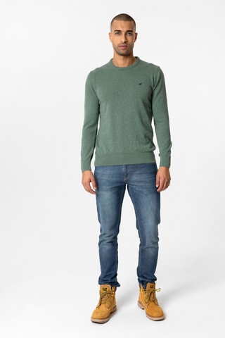 Pull - Vert chiné