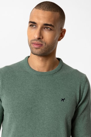 Pull - Vert chiné