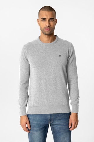 Pull - Gris clair chiné