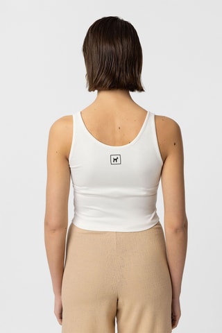 3 crops top - Ecru, vert et rose