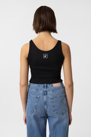 3 crops top - Bleu marine et noir