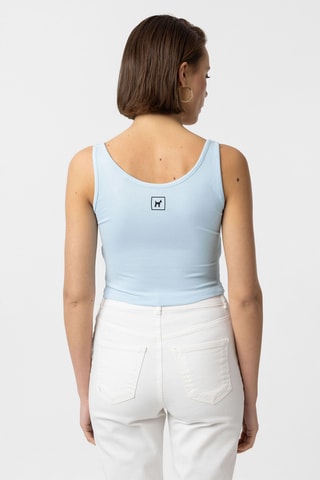 3 crops top - Bleu et blanc