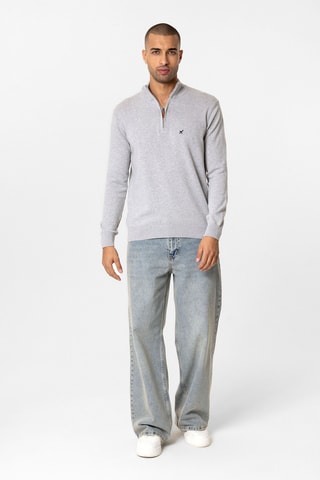 Pull - Gris clair chiné