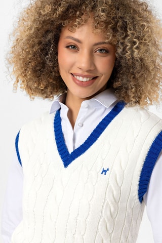 Gilet sans manches - Ecru