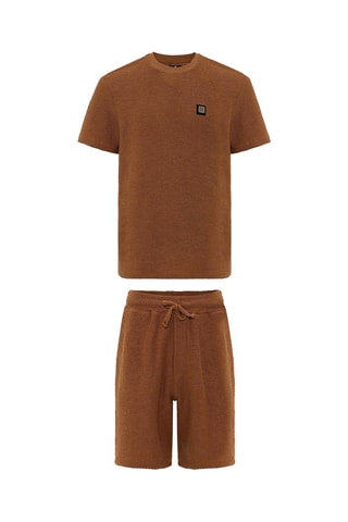 T-shirt et short - Marron