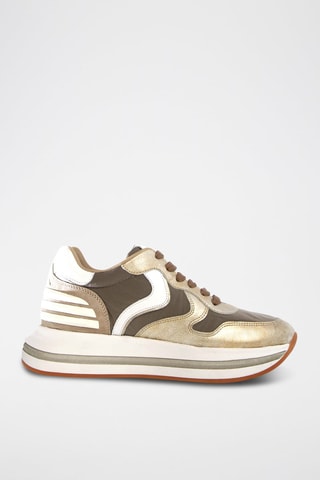 Kalfsnubuck Sneakers Merry Power - Taupe