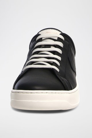 Leren Sneakers Layton Voile Blanche - Zwart