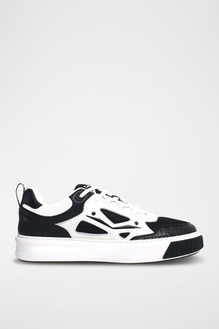 Leren Platform Sneakers Forx - Zwart