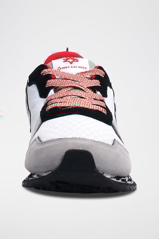 Nubuck Sneakers Jet Lichtgrijs en Wit