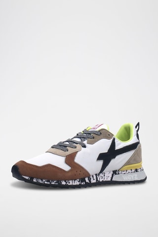 Nubuck Sneakers Jet - Bruin en wit