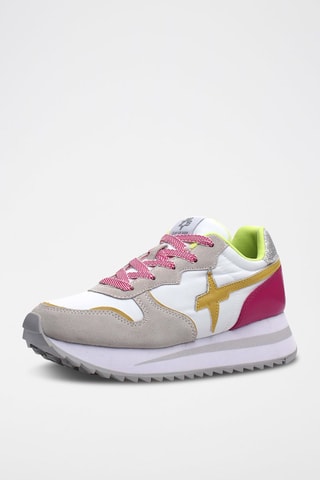 Sneakers Rhea - Wit en Fuchsia