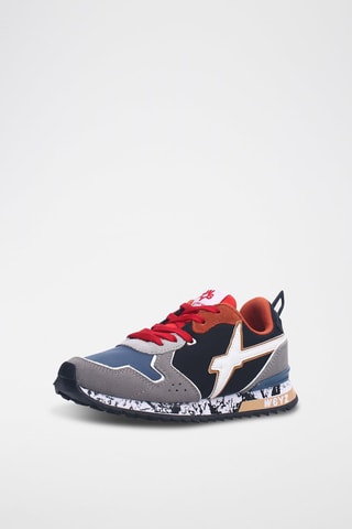 Nubuck Sneakers Jet - Donkergrijs en zwart