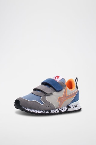 Nubuck Sneakers Jet - Donkergrijs en blauw 