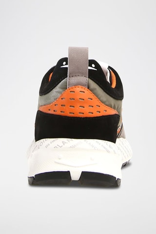 Leren en Nubuck Sneakers Club18 - Kaki en Grijs