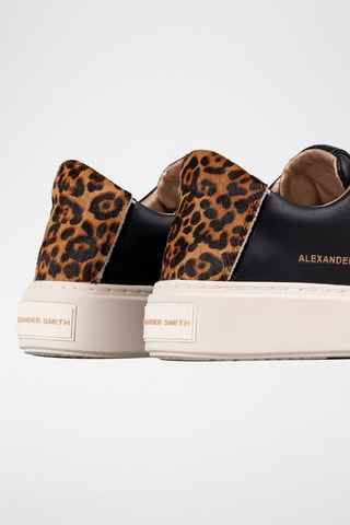 Leren Platform Sneakers - Zwart