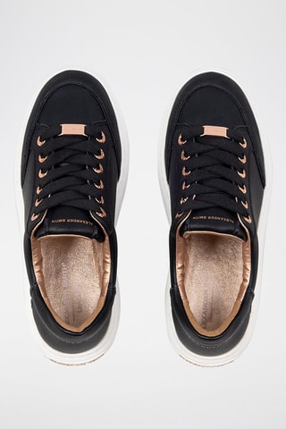 Leren Platform Sneakers Lancaster - Zwart