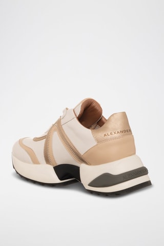 Sneakers Marble - Wit en Goudkleurig