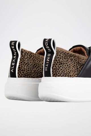 Leren Platform Sneakers Wembley - Zwart