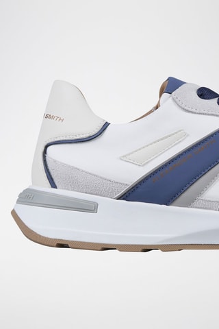 Sneakers Liverpool - Wit en Marineblauw