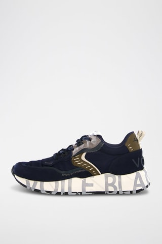 Leren Sneakers ClubB01 - Marineblauw