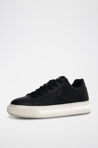 Leren Platform Sneakers Forx - Zwart