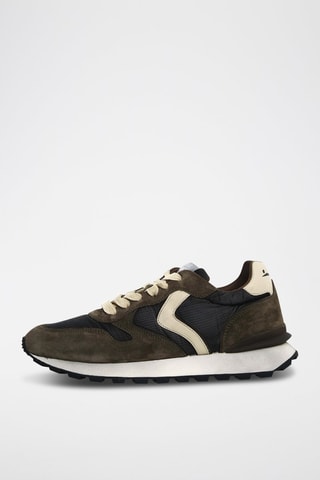 Nubuck Sneakers Paris Racer - Kaki